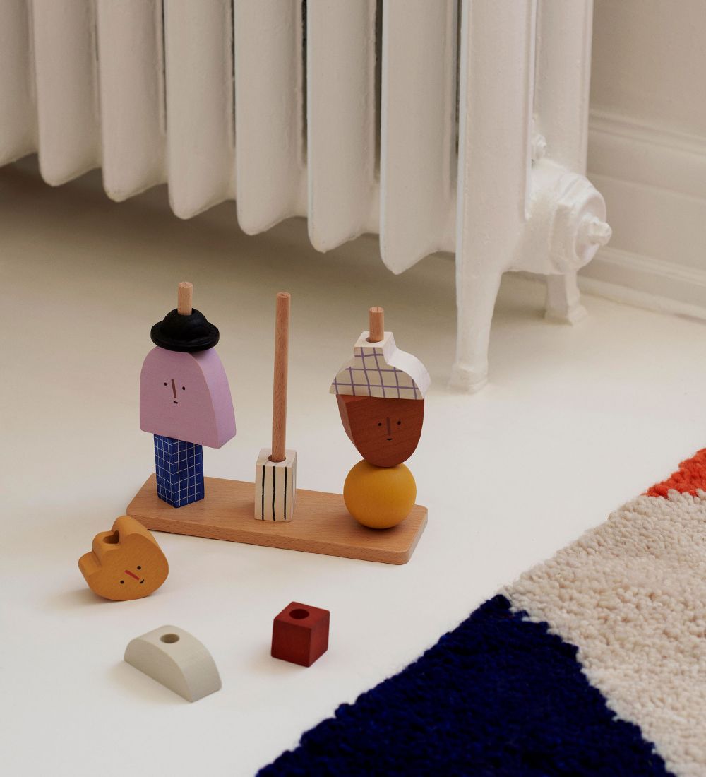 ferm Living Stacking Blocks - Character Stacking Blocks - Multi