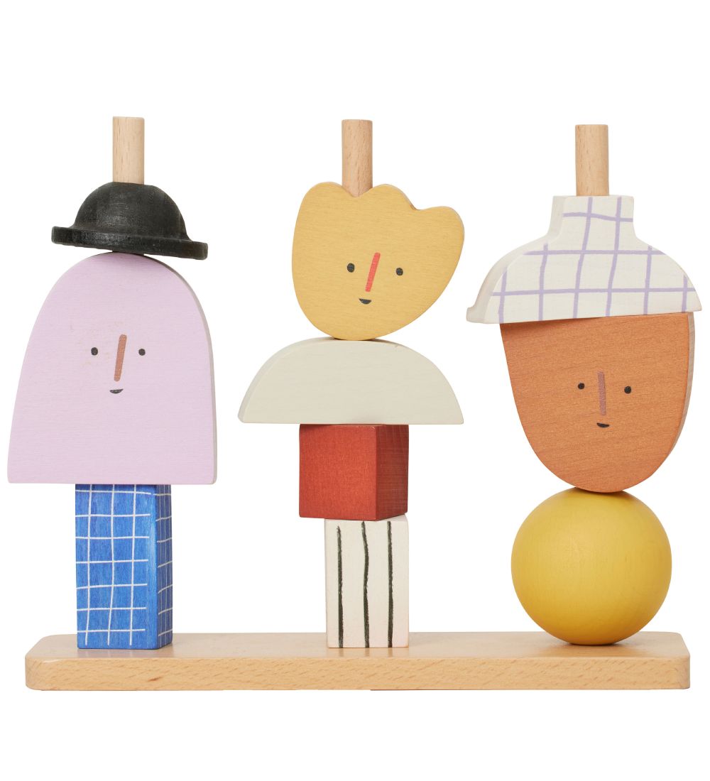 ferm Living Stacking Blocks - Character Stacking Blocks - Multi