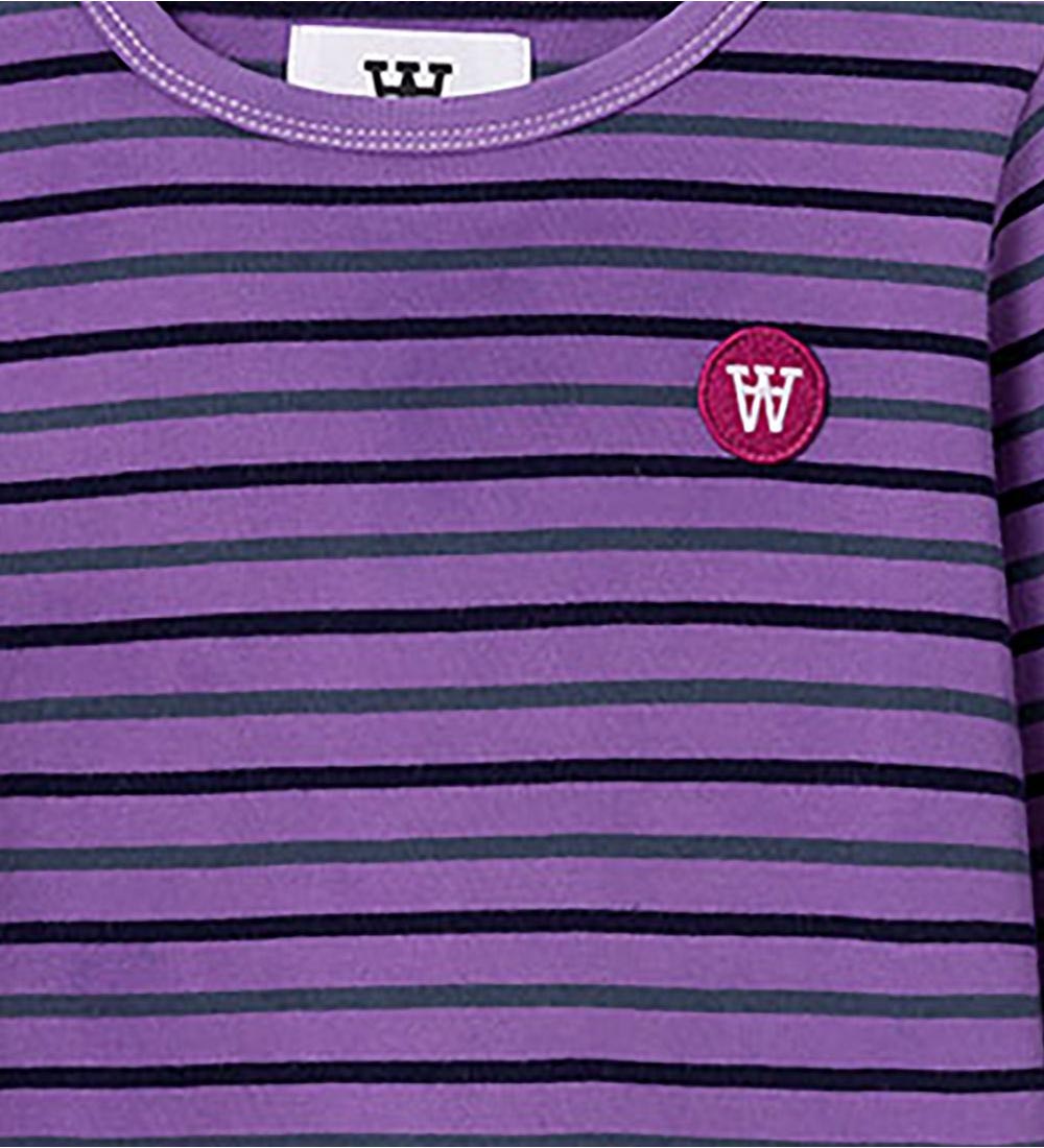 Wood Wood Blouse - Kim Stripe Long Sleeve - Light Amethyst