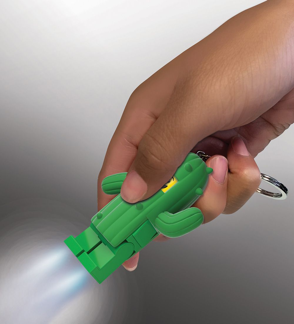 LEGO® Keychain w. Flashlight - LEGO® Cactus Boy
