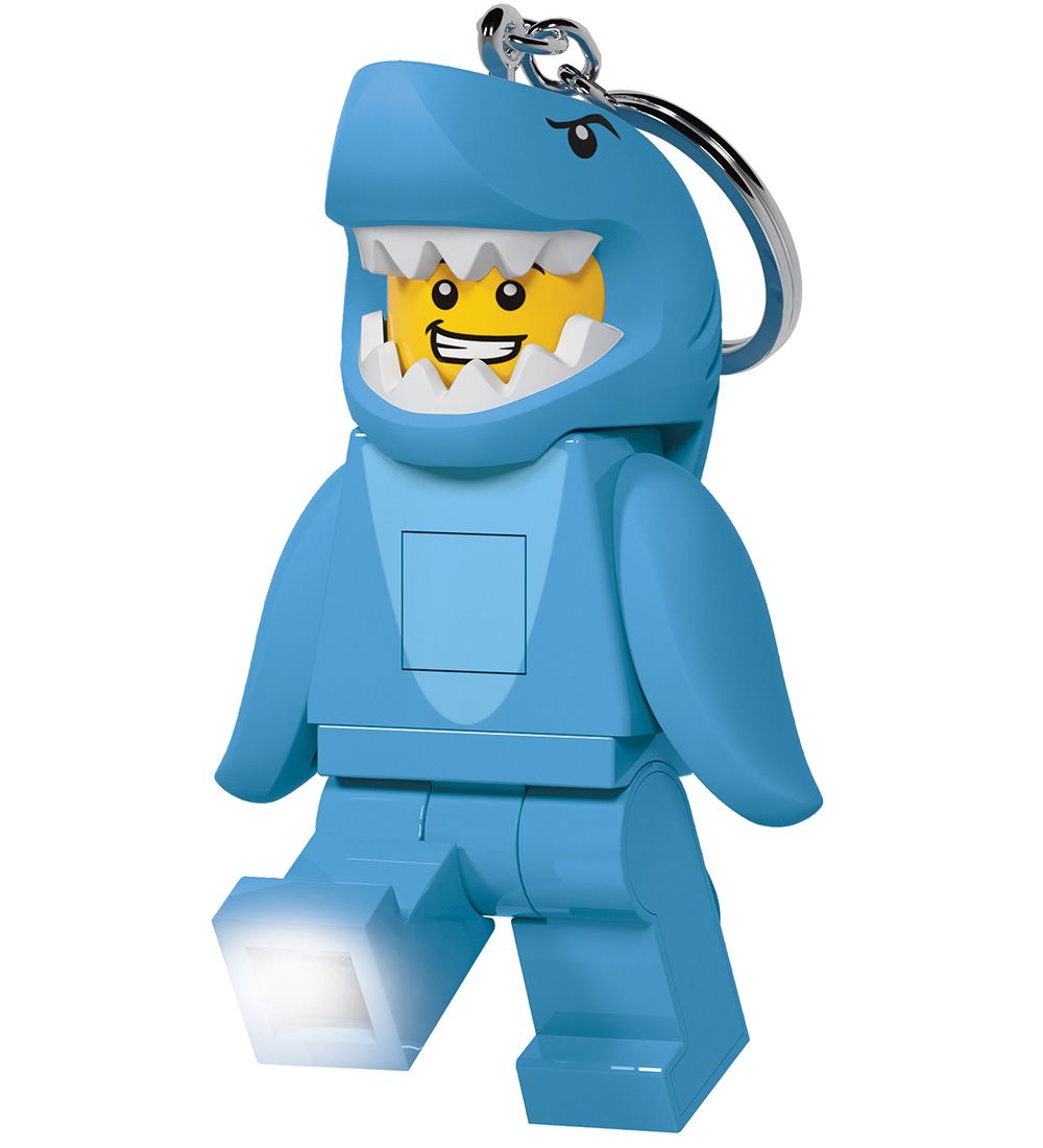LEGO® Keychain w. Flashlight - LEGO® Shark Suit Guy