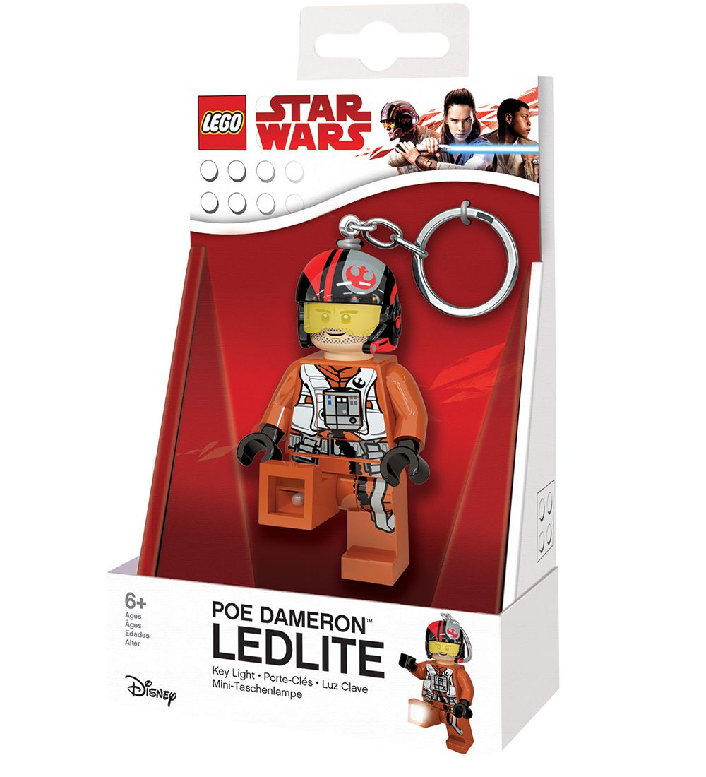 LEGO® Star Wars Keychain w. Flashlight - LEGO® Poe Dameron