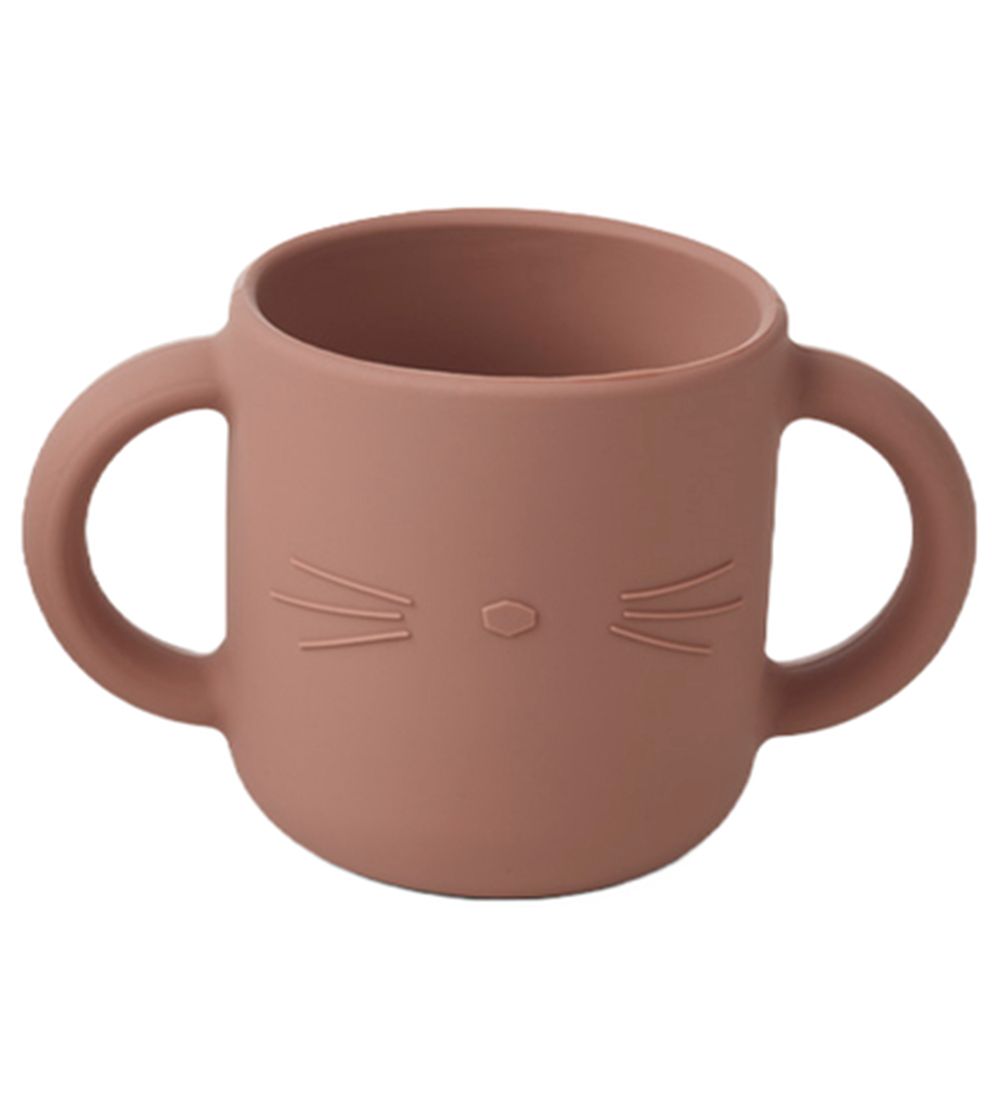 Liewood Cups - 2-Pack - Silicone - Gene - CAT Dark Rose
