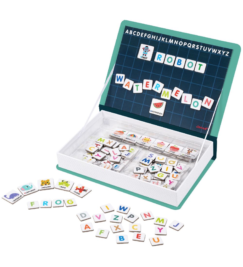 Janod Magnet Book - English Alphabet - 142 magnets