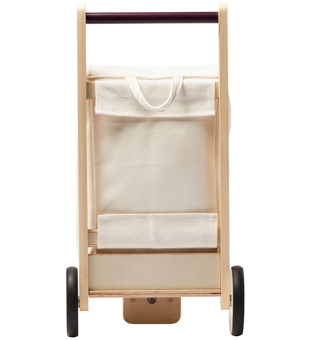 Kids Concept Shopping Trolley - Wood - White