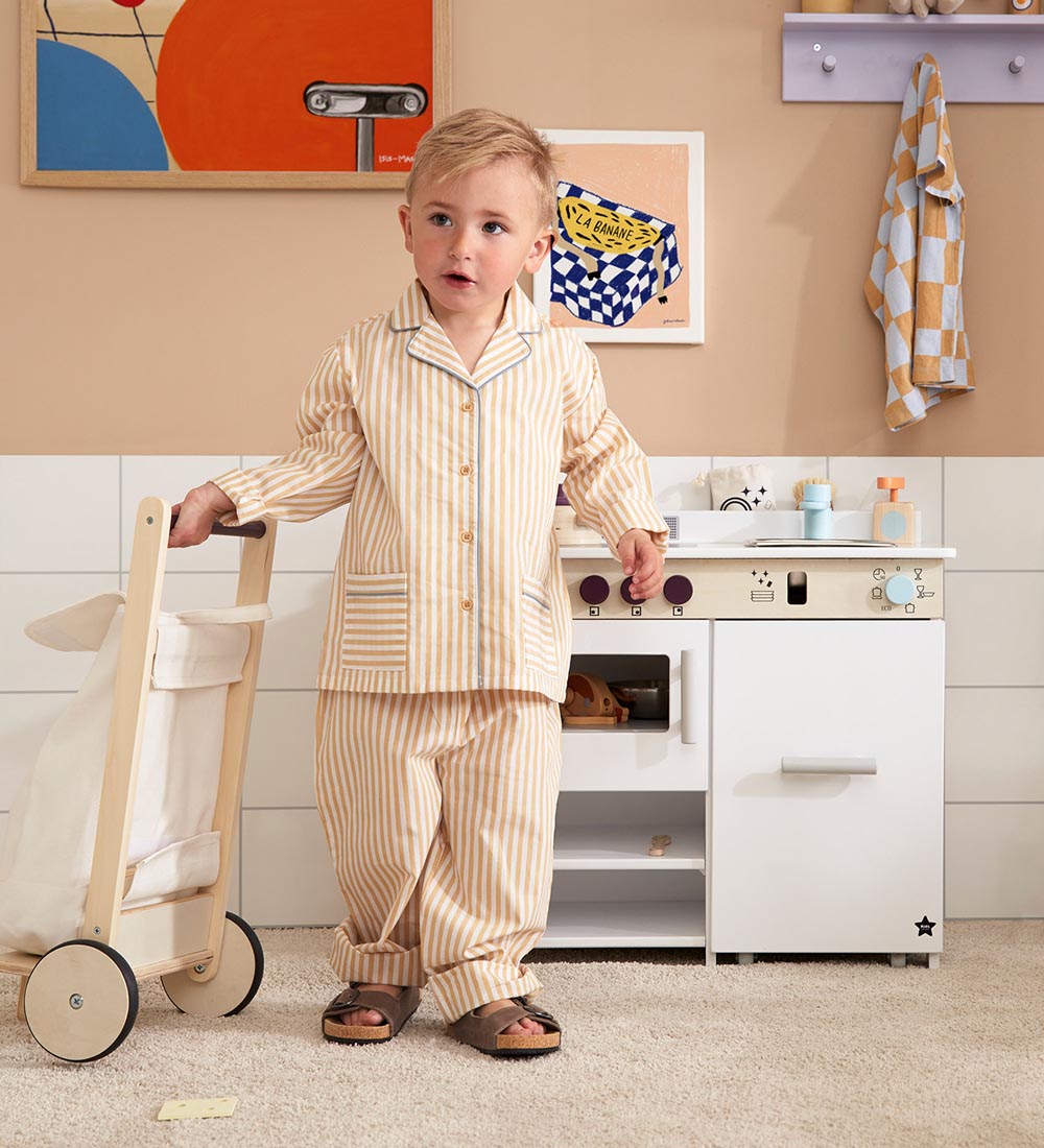 Kids Concept Shopping Trolley - Wood - White