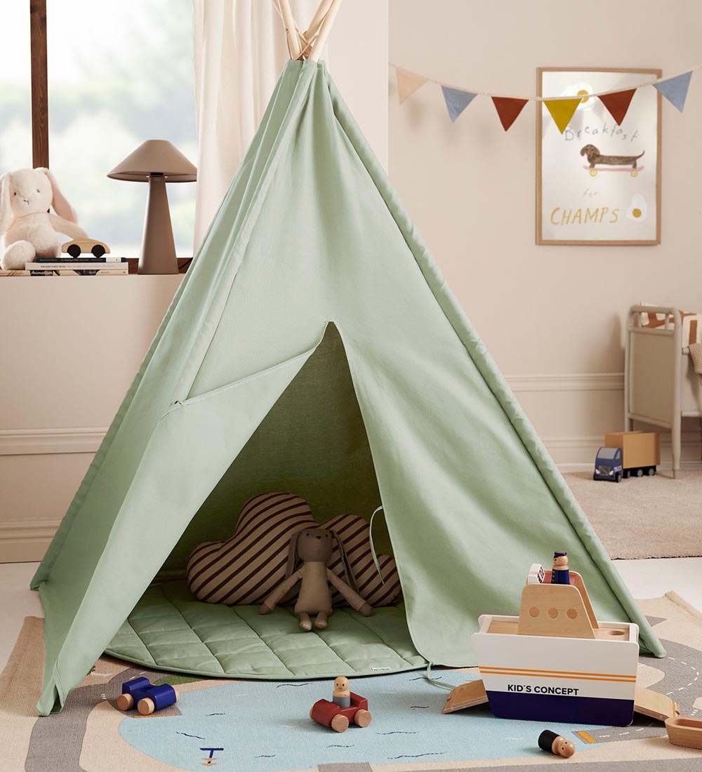 Kids Concept Play Tent - Tipi - Light Green