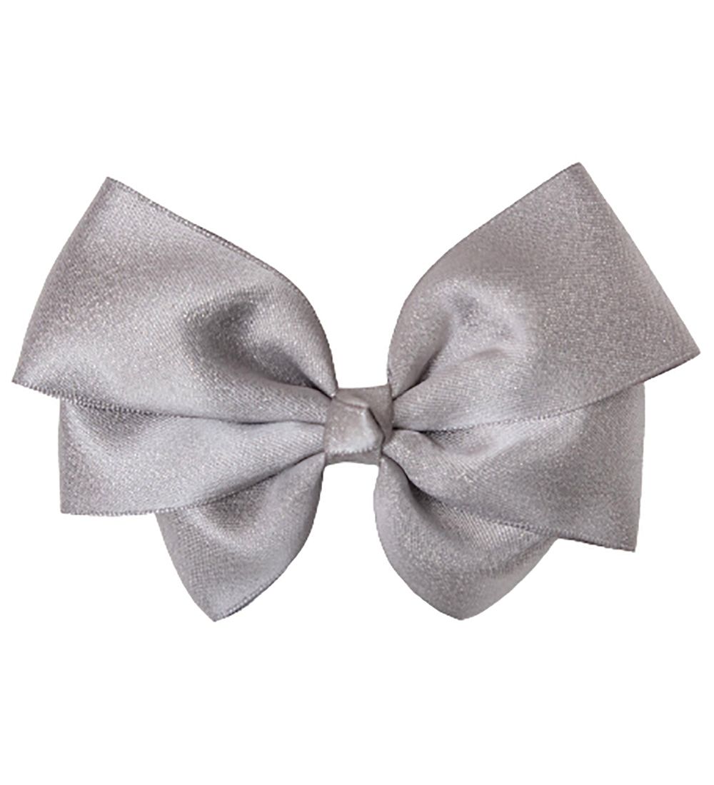 Little Wonders Bow Hair Clip - Mina - 11 cm - Silver Glitter