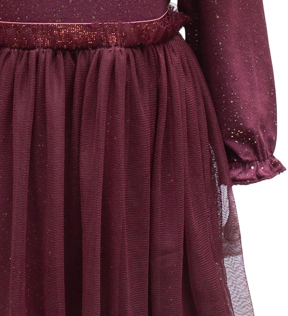 Little Wonders Bodysuit w. Skirt w. Tulle - Carrie - Burgundy Gl