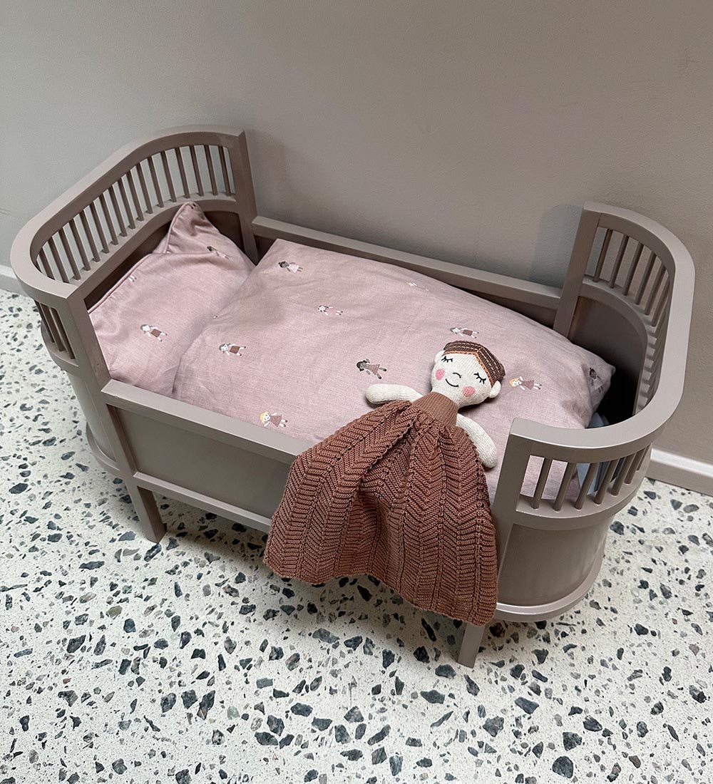 Smallstuff Comfort Blanket - 35x35 cm - Doll - Brown Sugar