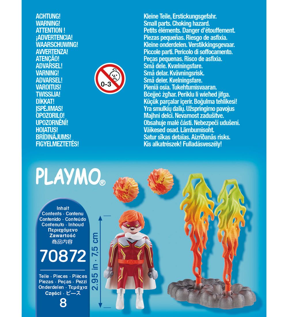 Playmobil SpecialPlus - Ofurhetja - 70872 - 8 Partar