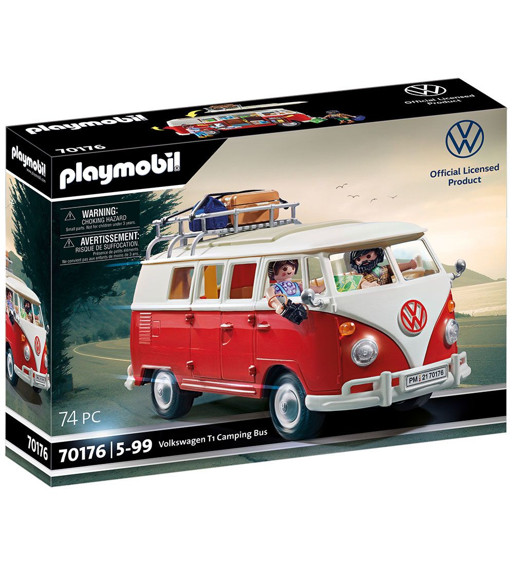 Playmobil - Volkswagen T1 Camping Bus - 70176 - 74 Teile