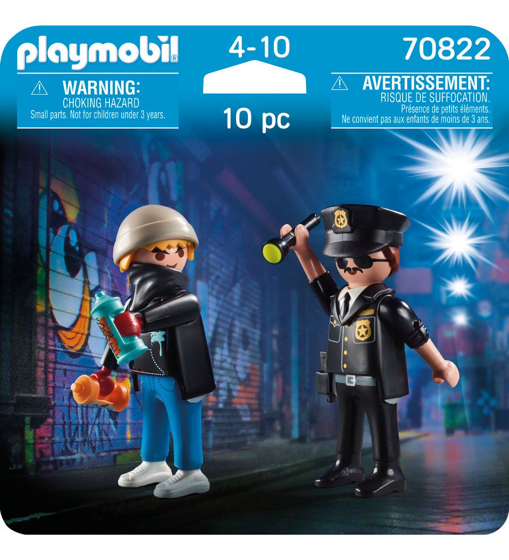 Playmobil DuoPack - Politieagent en spuit - 70822 - 10 Onderdele