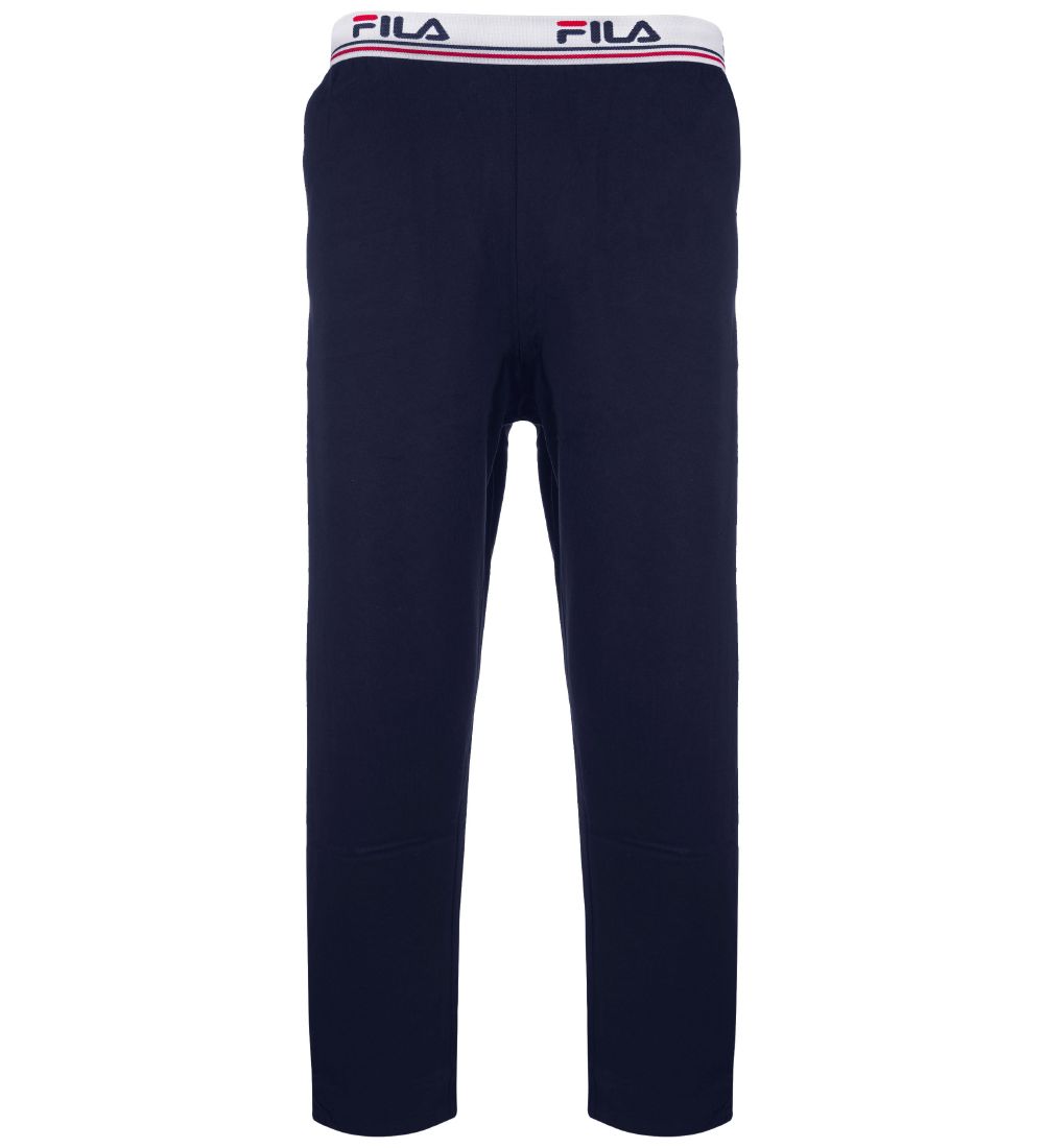 Fila Pyjama Set - White/Navy w. Logo