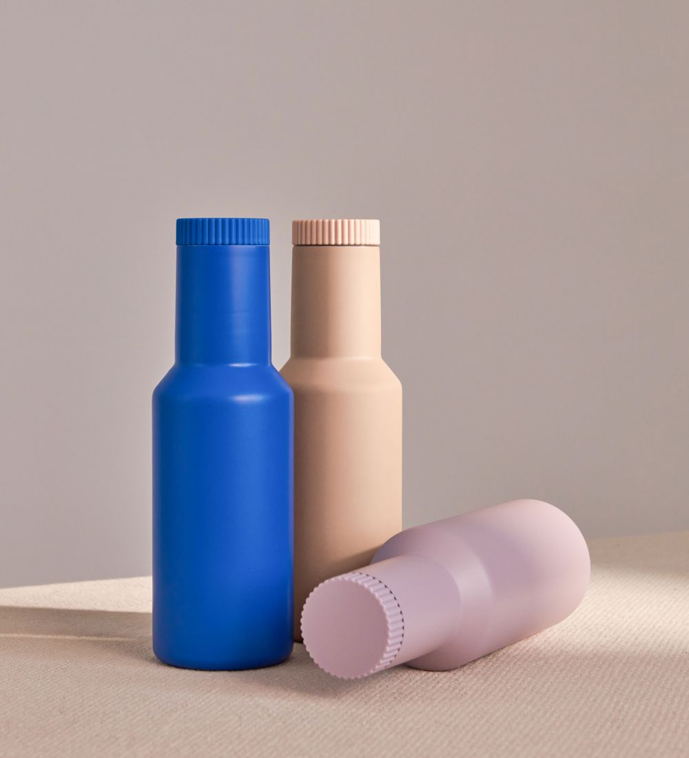 Design Letters Thermo Bottle - Cobalt Blue