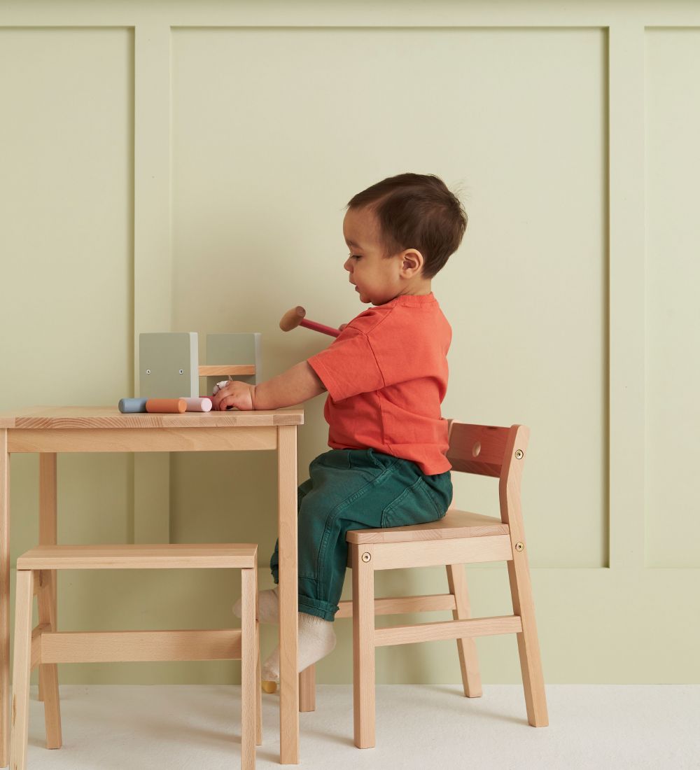 Kids Concept Smíðaborð - Edvin - Viður/Grænt