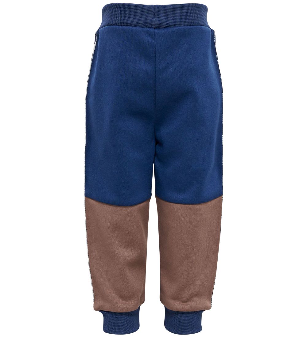 Hummel Trousers - hmlOlek - Sargasso Sea w. Brown