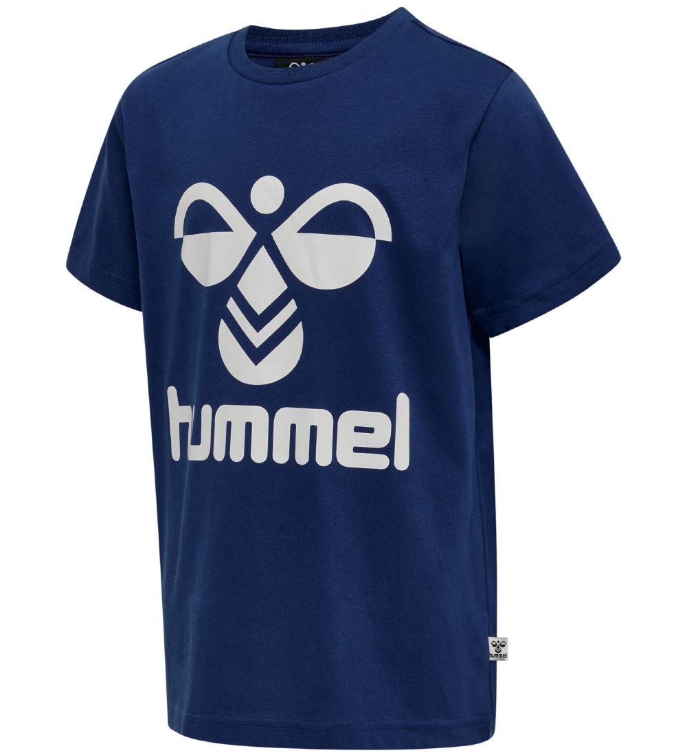 T-Shirt Hummel - hmlTres - Sodalite Blue av. Logo