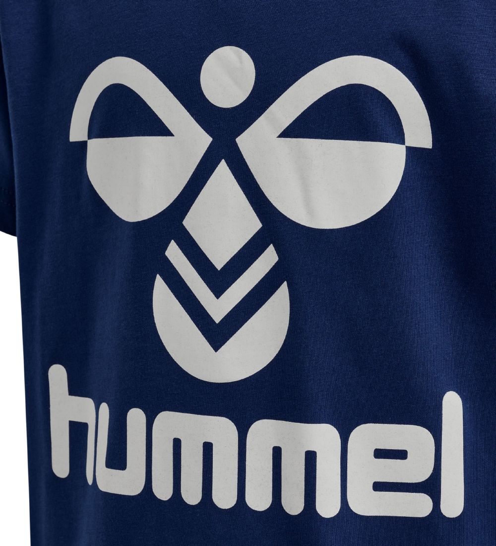 T-Shirt Hummel - hmlTres - Sodalite Blue av. Logo
