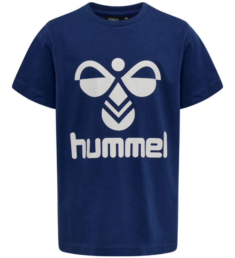 T-Shirt Hummel - hmlTres - Sodalite Blue av. Logo