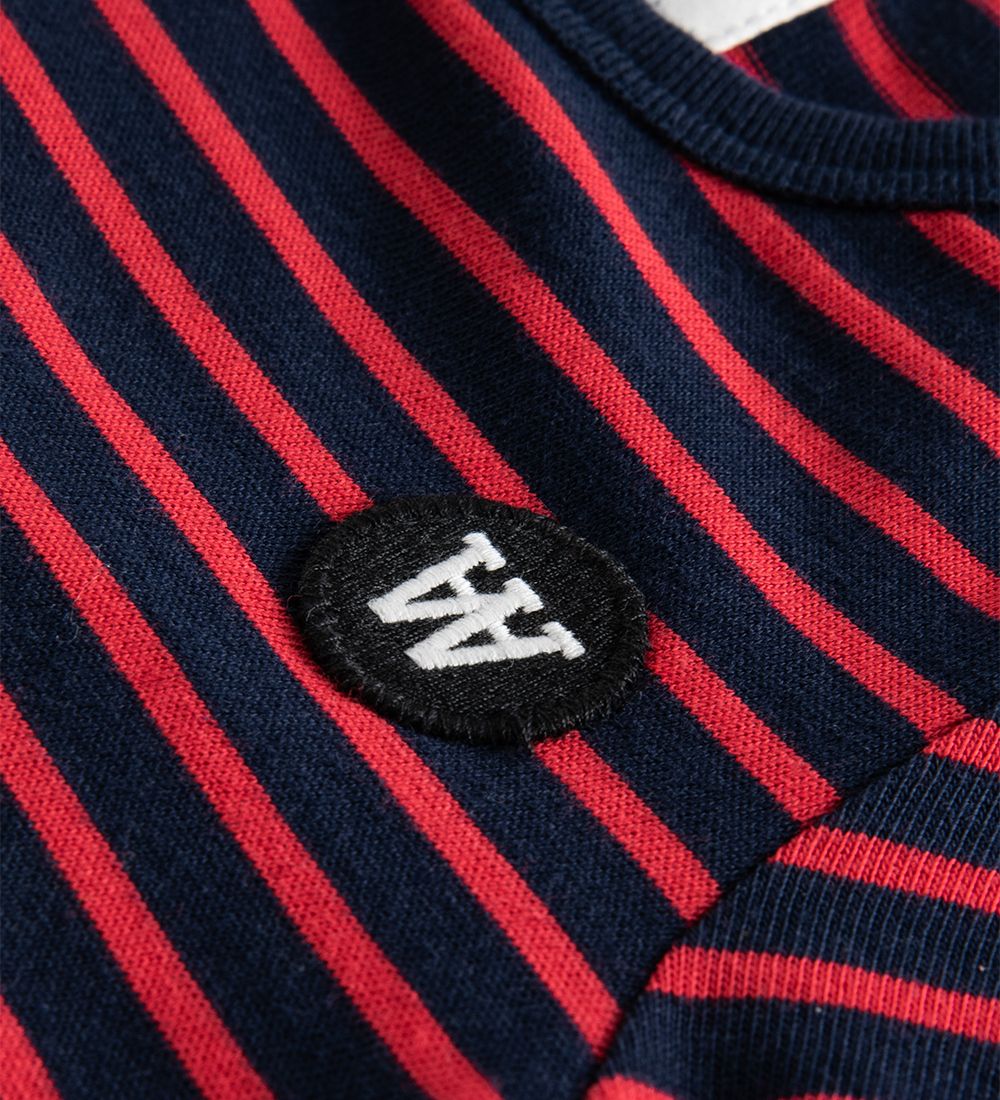 Wood Wood Blouse - Kim - Navy/Red Stripes