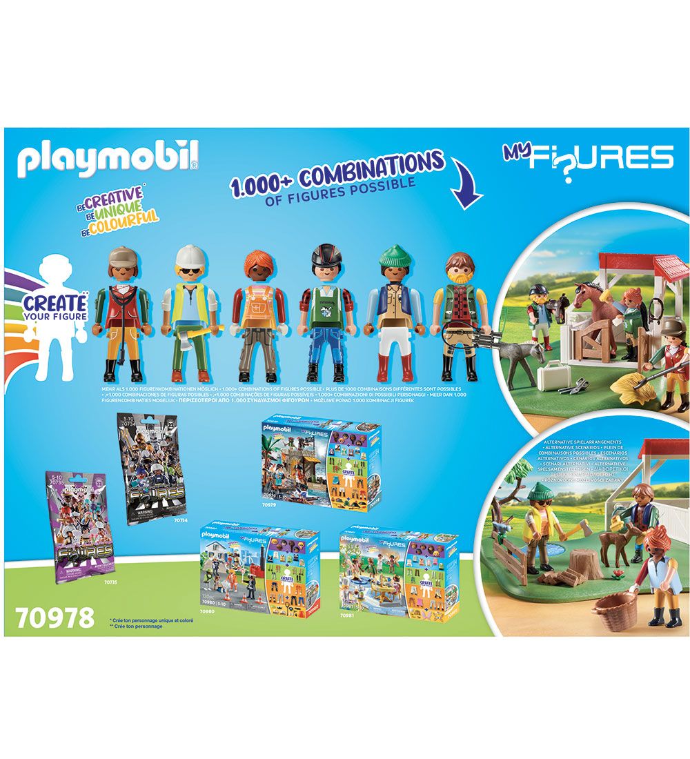 Playmobil My Figuurit - Horse Ranch - 70978 - 114 Osaa