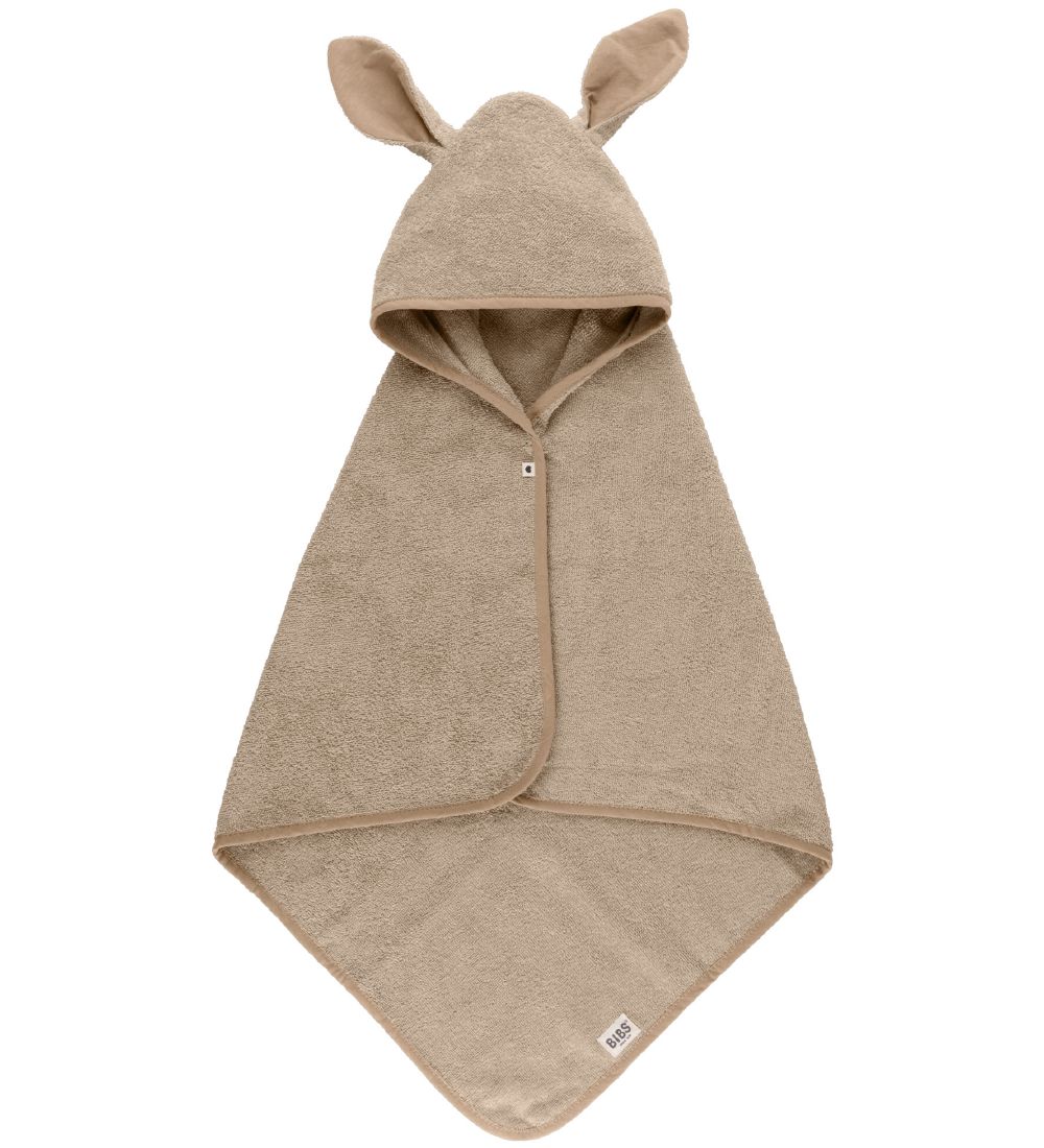 BIBS Hooded Towel - 68x66 cm - Kangaroo - Vanilla