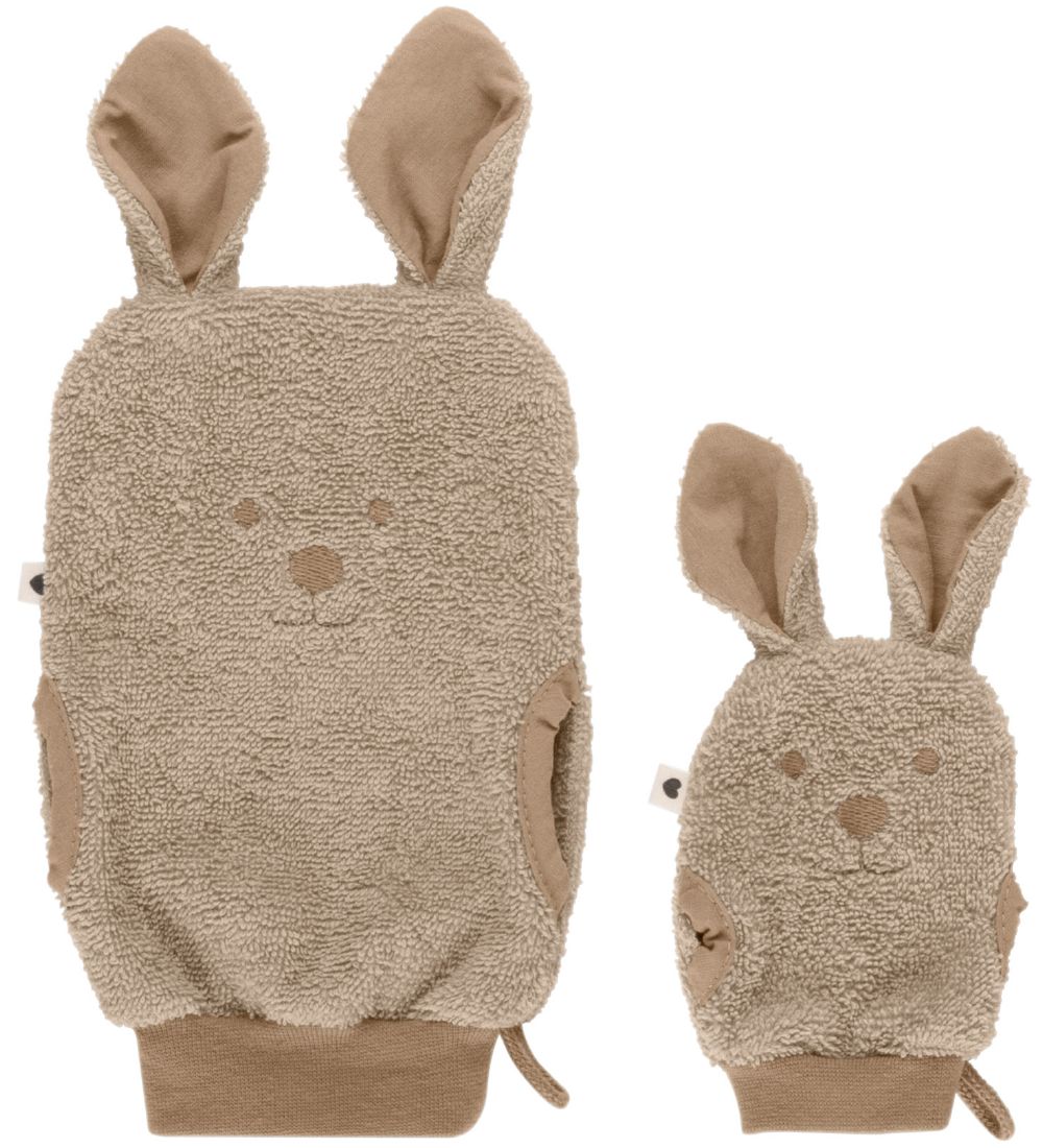 BIBS Bathing gloves - Kangaroo - 2-Pack - Vanilla