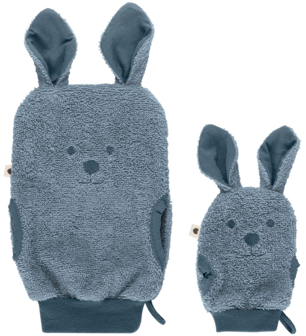 BIBS Bathing gloves - Kangaroo - 2-Pack - Petrol