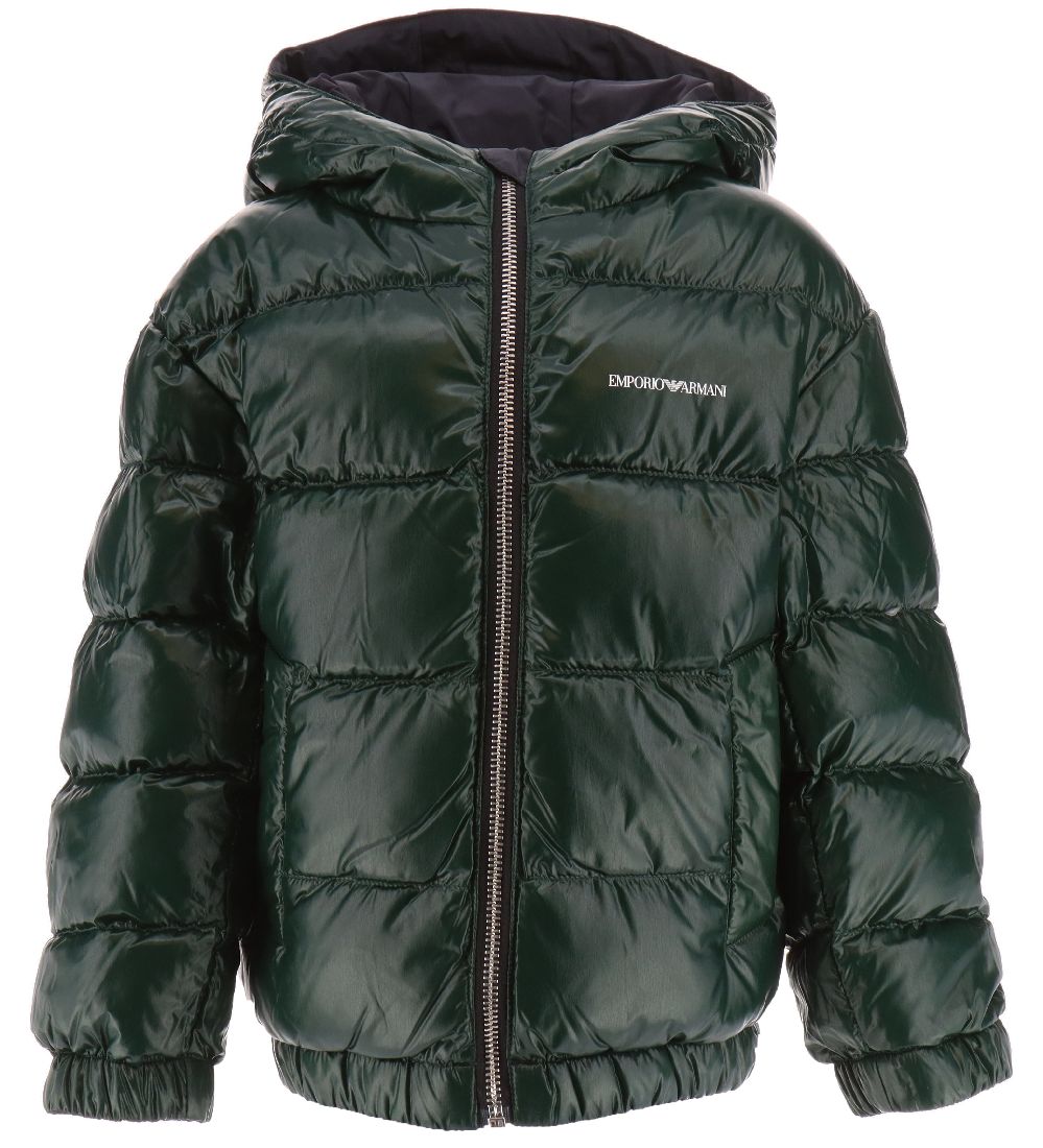 Emporio Armani Down Jacket - Sustainable - Navy/Green