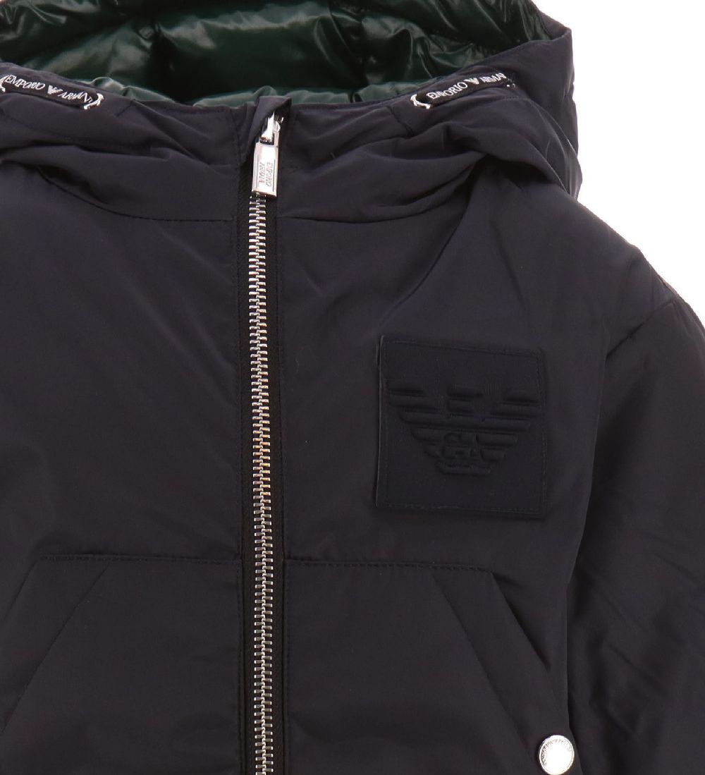 Emporio Armani Down Jacket - Sustainable - Navy/Green