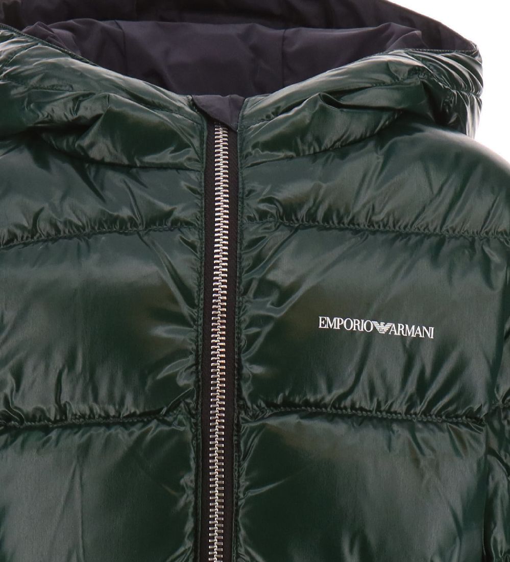 Emporio Armani Down Jacket - Sustainable - Navy/Green