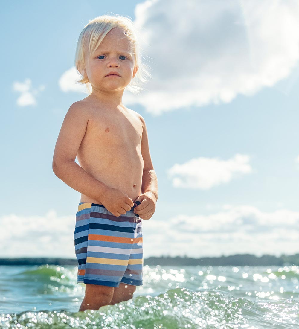 Hust and Claire Swim Trunks - Haki - UV50+ - Lapis Blue