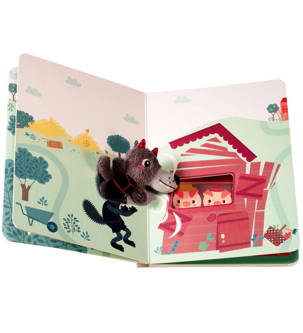 Lilliputiens Activity Book - Louis The Wolf Duck The 3 Little Pi
