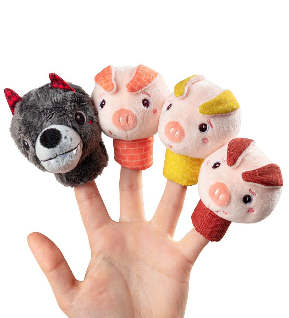 Lilliputiens Finger puppet - The Wolf Duck The 3 Little Pigs