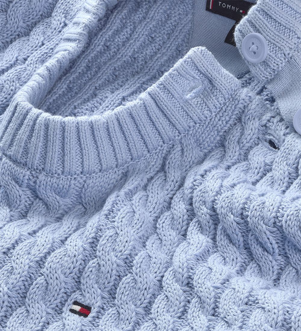 Tommy Hilfiger Blouse - Knitted - Cable Sweater - Pearly Blue