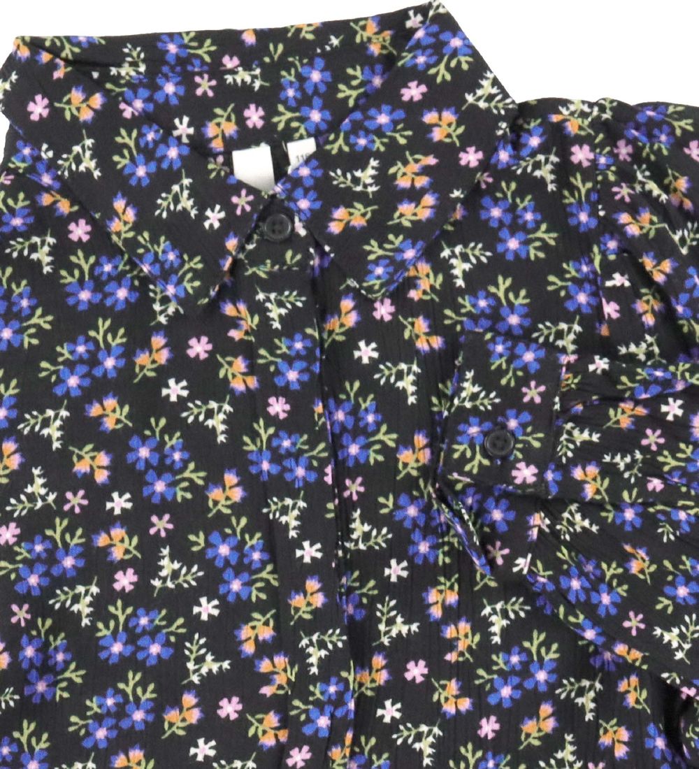 Pieces Kids Dress - PkSimone - Black/Flower