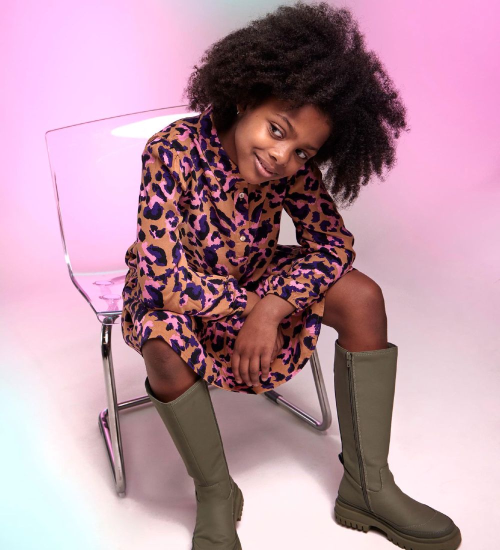 Pieces Kids Dress - PkMeline - Indian Tan/Leo