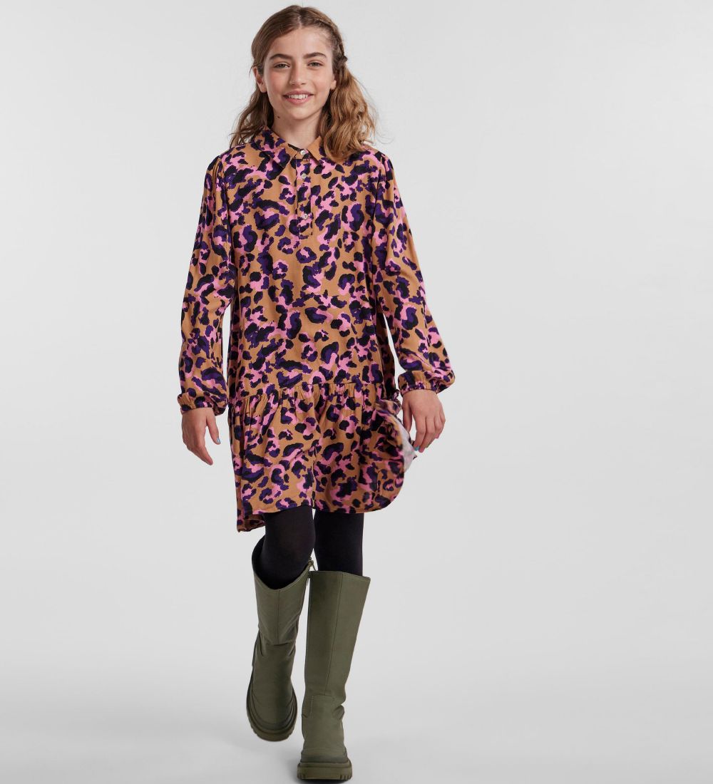 Pieces Kids Dress - PkMeline - Indian Tan/Leo