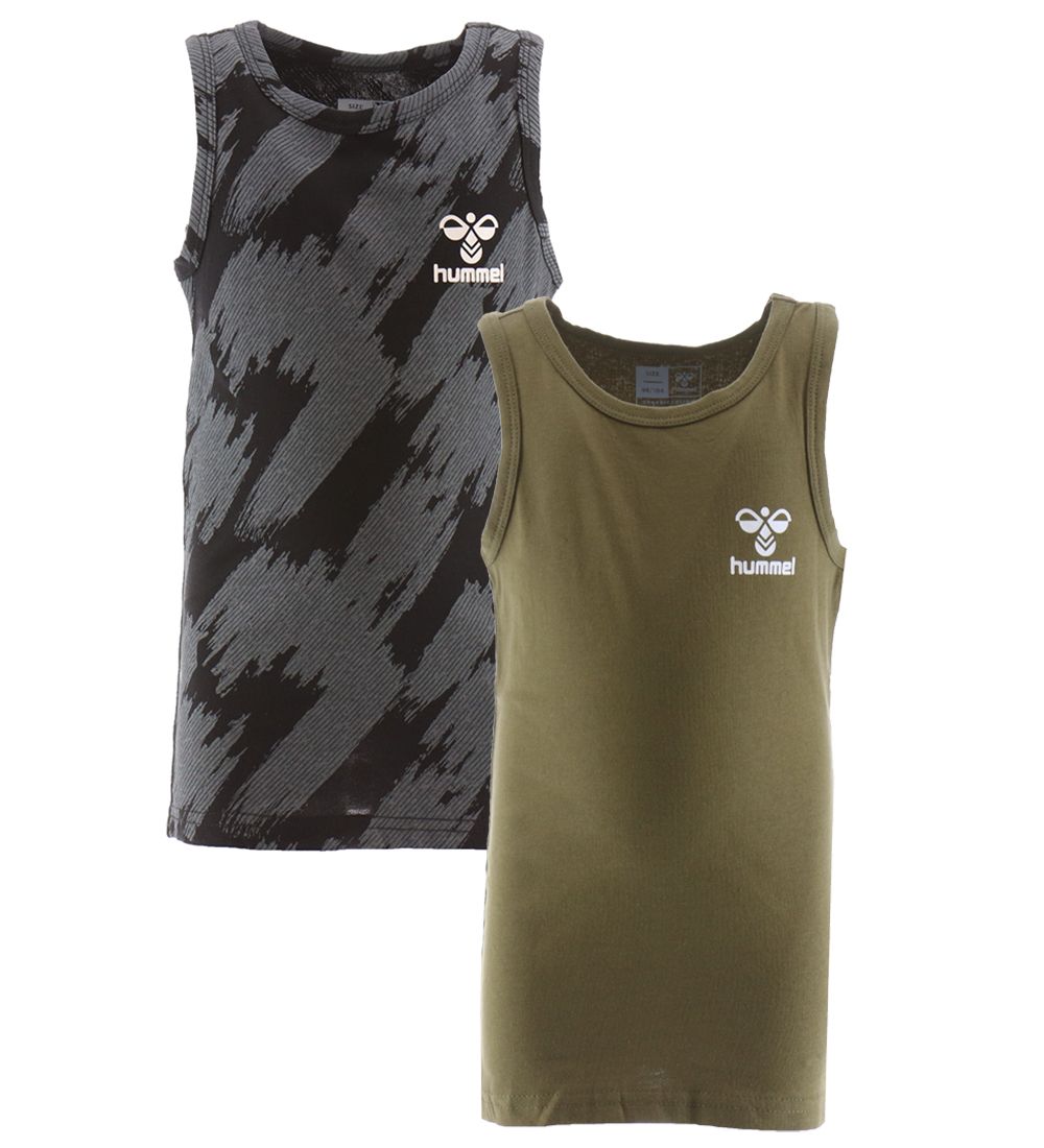 Hummel Undershirt - 2-Pack - hmlNolan - Green Olive