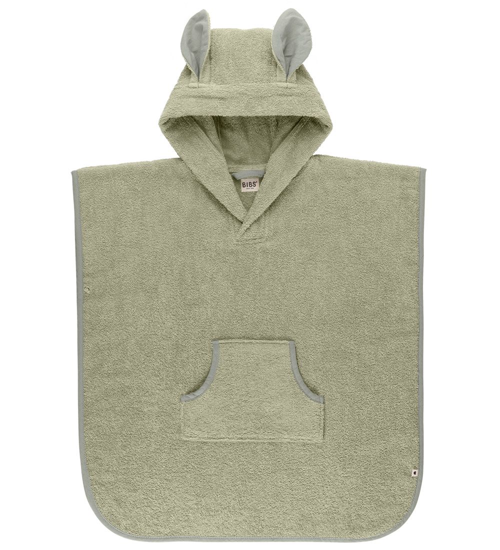 BIBS Towel Poncho - 60x55 cm - Kangaroo - Sage