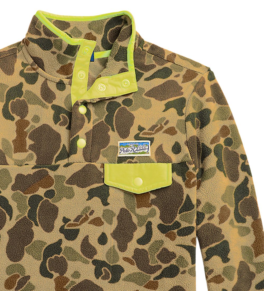 Polo Ralph Lauren Fleece Jacket - Voyager - Army Green w. Camouf