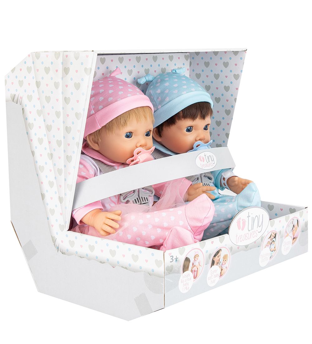 Tiny Treasures Poppen - Tweeling - Broer/Zuster-outfit
