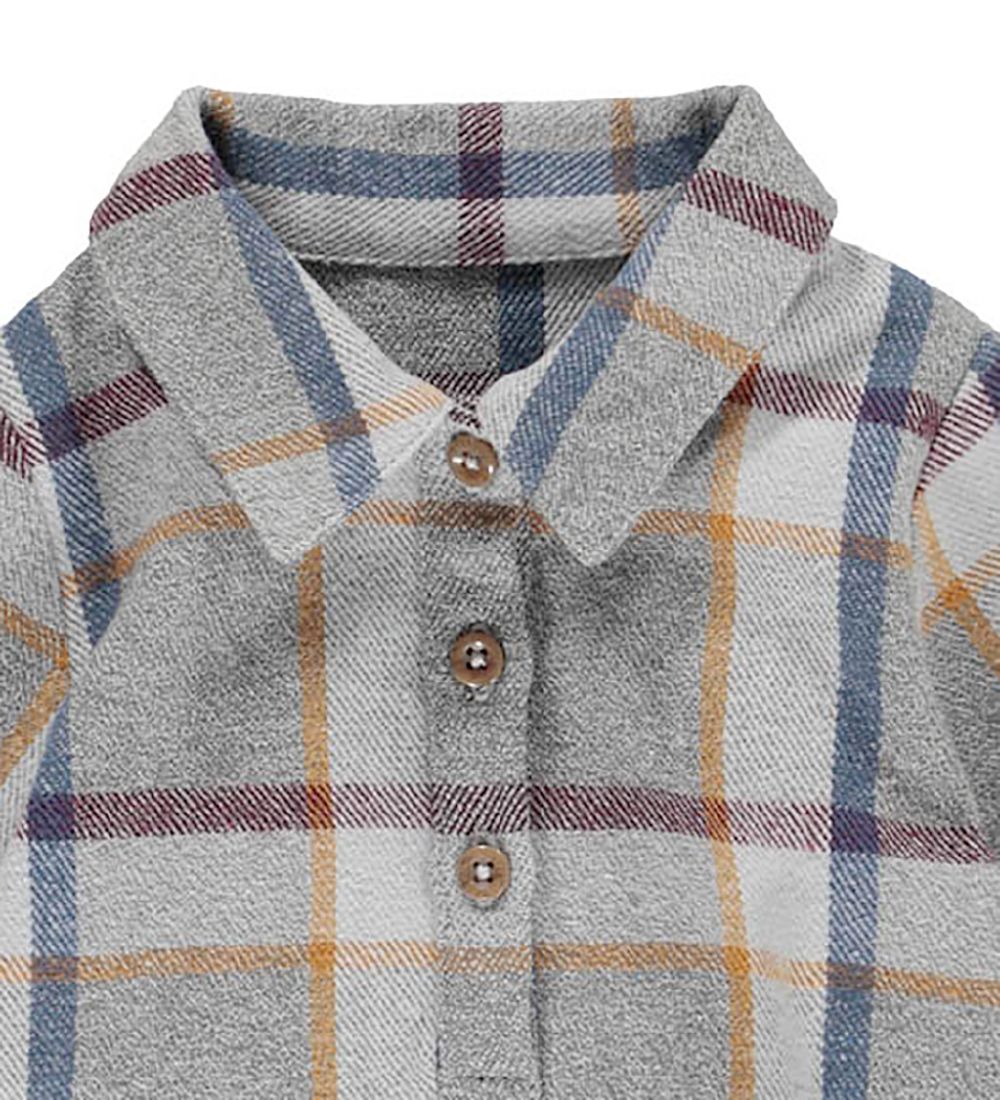 Müsli Shirt Bodysuit - Check Twill - Indigo