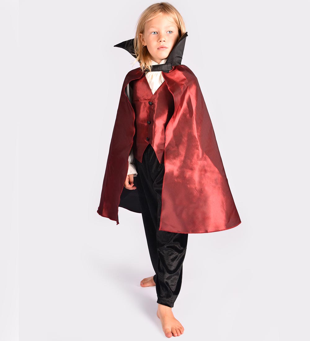 Den Goda Fen Costume - Vampire - Red/Black