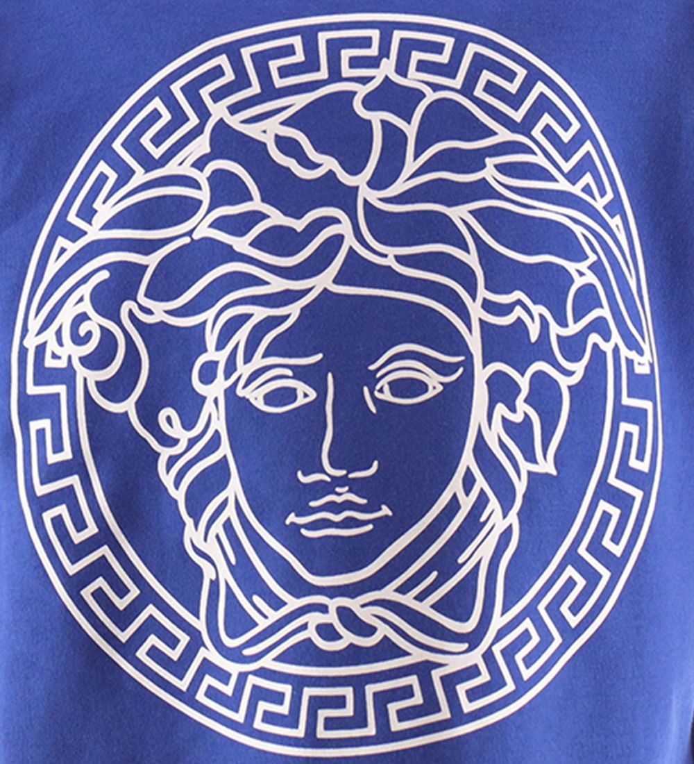 Versace T-shirt - Blå/Vit Tryck