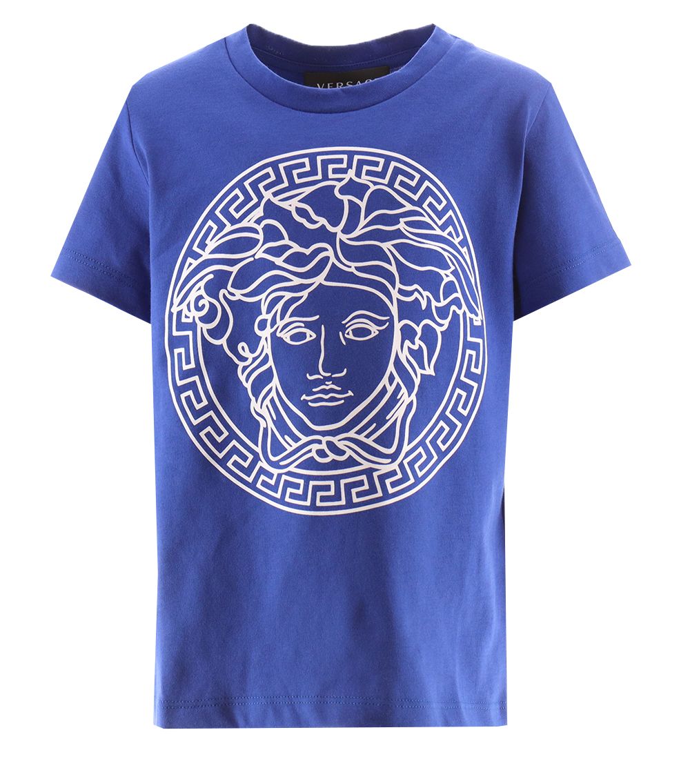 Versace T-shirt - Blå/Vit Tryck