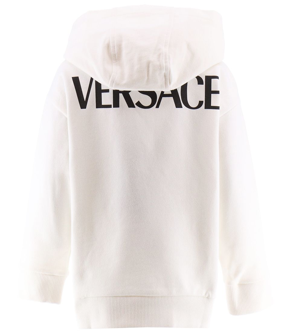 Versace Hoodie - Greca/Medusa - White/Black w. Print
