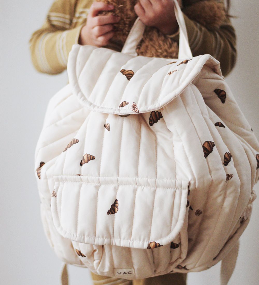 VACVAC Preschool Backpack - Boo - Mini Croissant - Off White