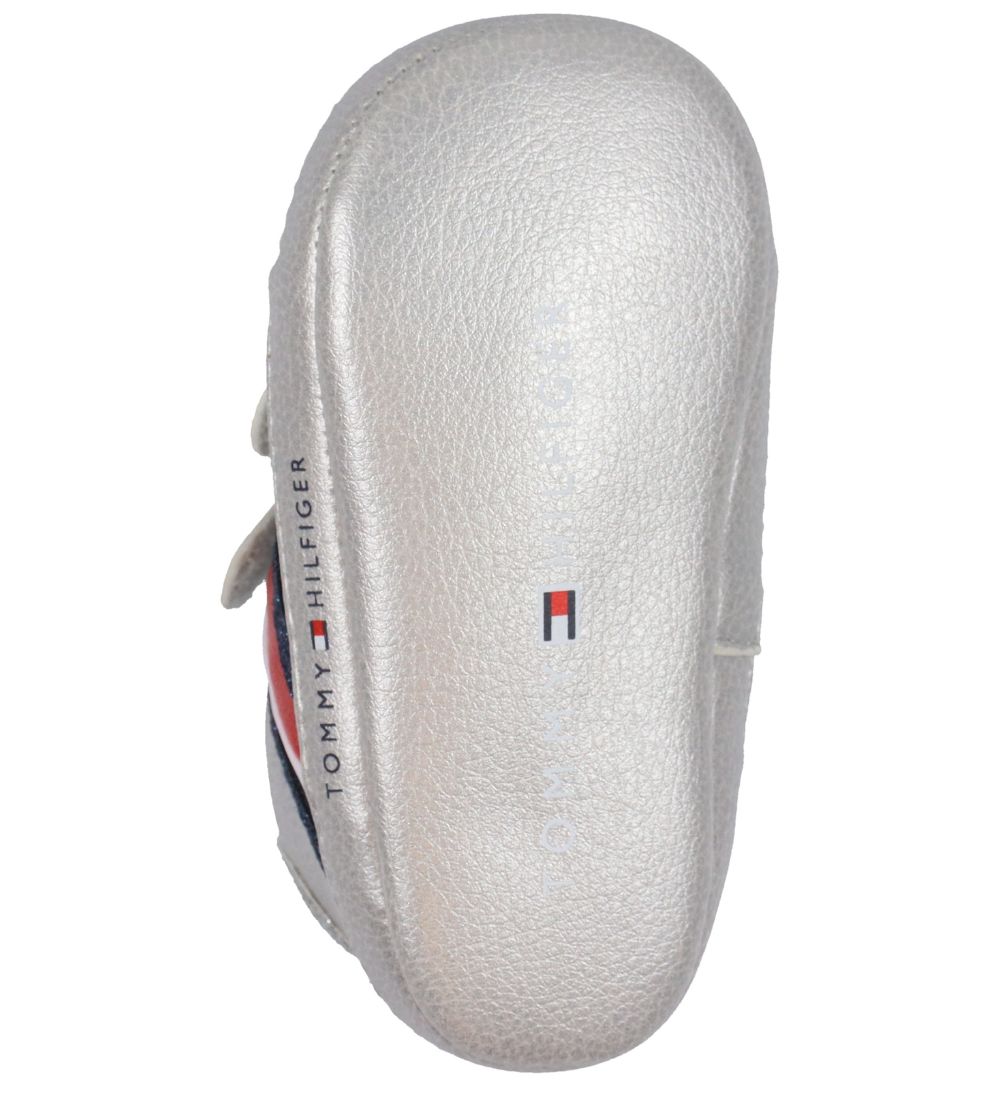 Tommy Hilfiger Inniskór - Röndótt Franskur rennilás - Silfur